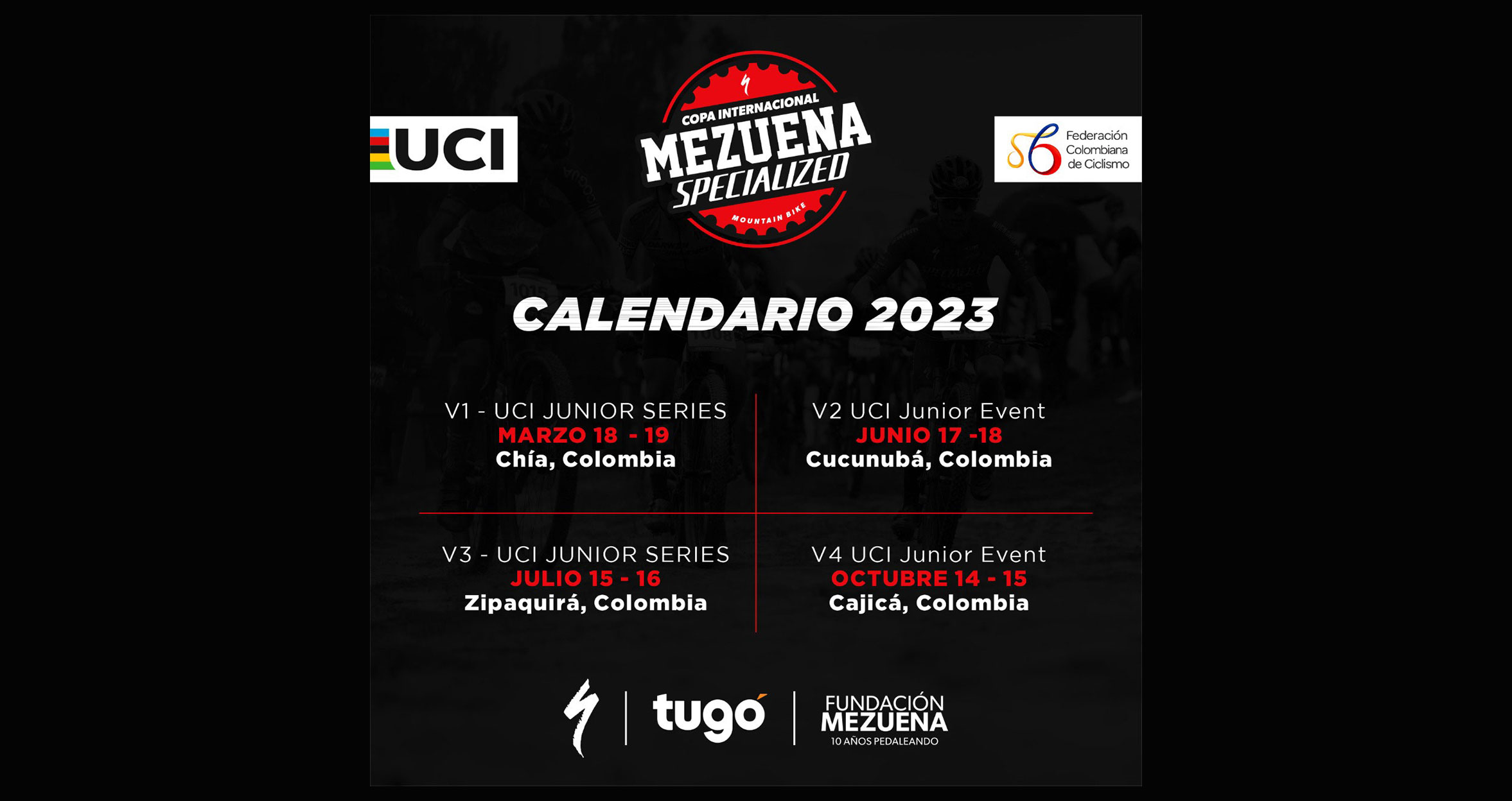 Calendario Copa Mezuena Specialized 2023